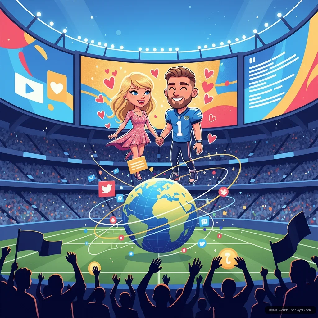 世界杯平台 - 泰勒·斯威夫特与凯尔西·特拉维斯恋情曝光引发热议 配图1